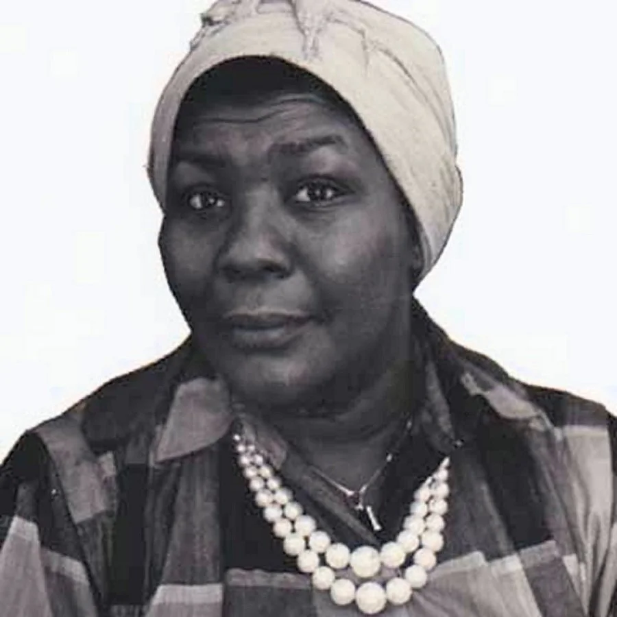 A portrait of Pearl Alcock